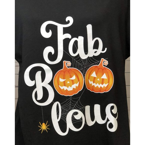 NWT FabBooLous Halloween‎ T-Shirt Black Tee Shirt - Picture 4 of 7